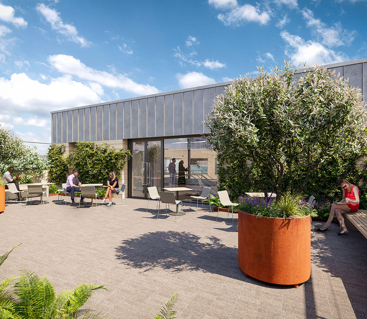Large roof terrace